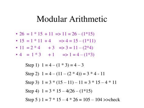 Number theory for computing pdf.  In modular arithmetic, there are only a finite set of numbers ...