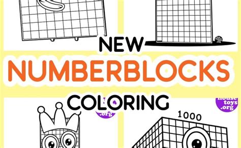 Numberblock 100 Coloring Pages Color by Number Printable