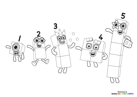 Numberblocks Coloring Page