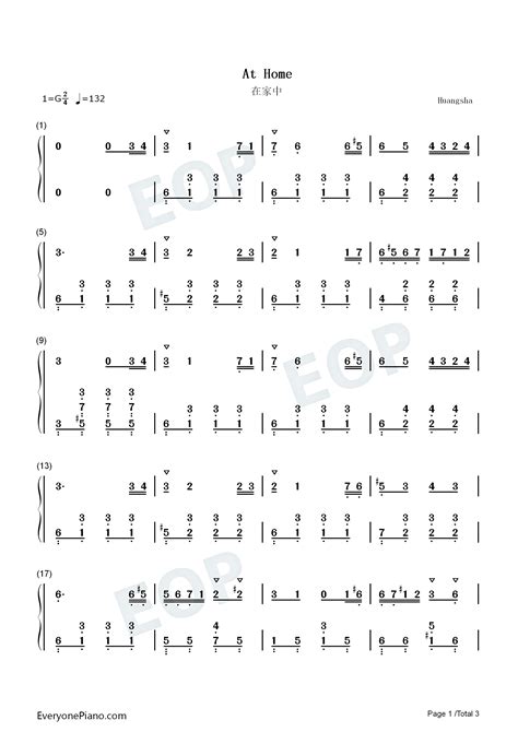 Numbered musical notation verscore