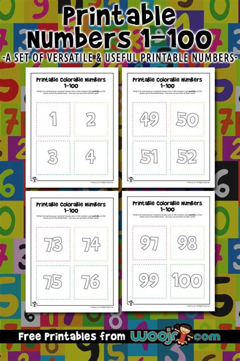 Numbers 1 To 100 Printable slideshare
