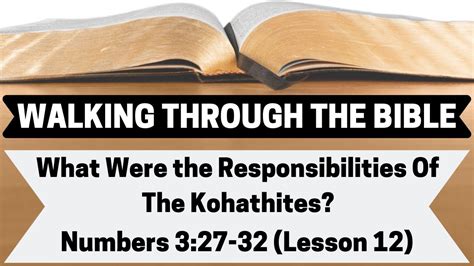 Numbers 3:27-32 CSB;NASB - The Amramite clan, the Izharite …