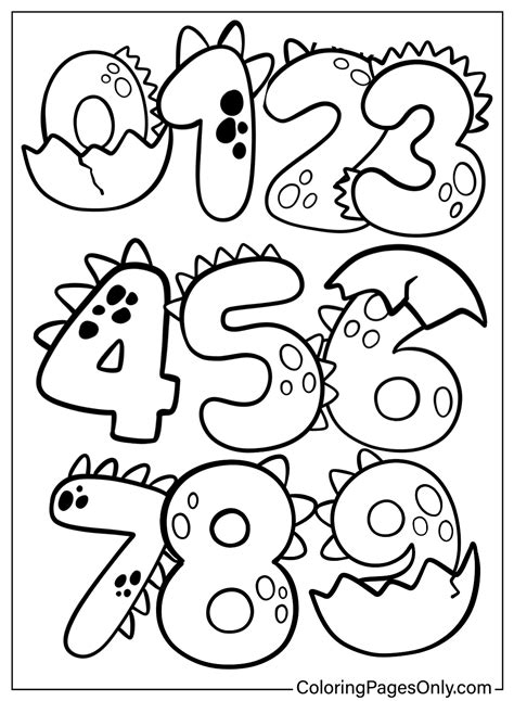 Numbers Coloring Shee