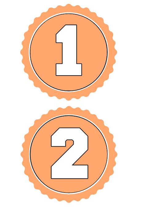 Numbers For Pageant Printable