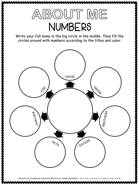 This is similar to an All About Me beginning of the year activity except now we're looking at how numbers are a part of our lives. ... Activities Or more math products: Calendar Math - Common Core Daily Math, Number of the Day, Calendar, and Weather Show Me the Number Number Bond Books Common Core Math Centers Set 1 Common Core Math Centers Set .... 