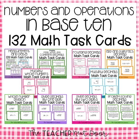 Numbers and Operations Base Ten 5th Grade Math