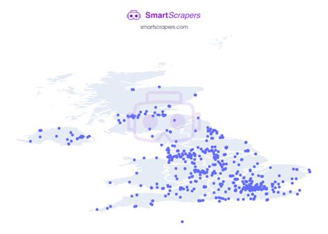 Numbers of gooutdoors in UNITED KINGDOM SmartScrapers