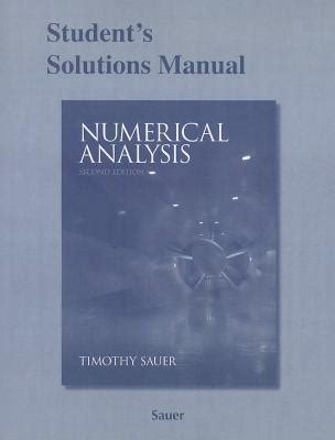 Numerical analysis timothy sauer solution manual. - Lieder für eine singstimme und klavier.