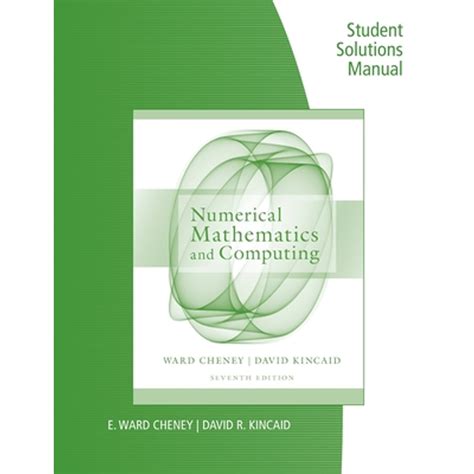 Numerical mathematics and computing cheney solution manual. - Word para windows 95 - avanzado.