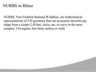 Nurbs derivative.  % Boundary representations (B-reps) using Non-Uniform Rationa...