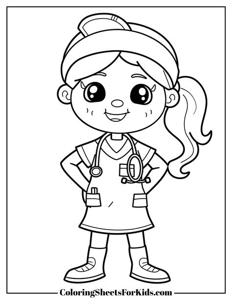 Nurse Coloring Shee