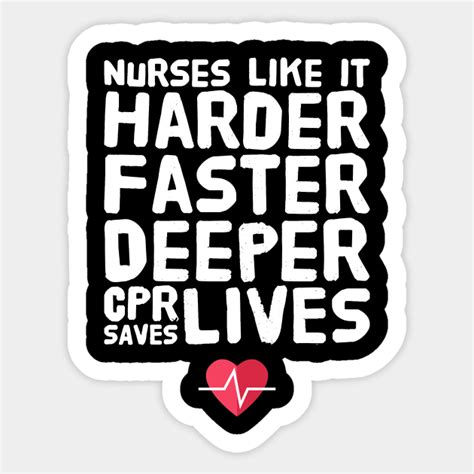 Nurse Cpr Stickers TeePublic