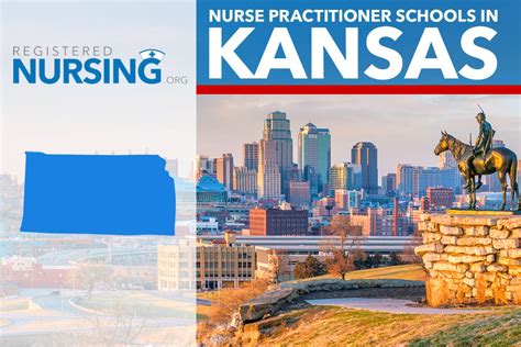 Nurse practitioner schools in kansas. May 21, 2023 · The CCNE accredits 15 nursing schools and the ACEN accredits 20 schools in Kansas. Typically, an Associate Degree in Nursing (ADN) will take between 18 to 24 months to complete, and a Bachelor Degree in Nursing (BSN) will take about 4 years to complete. The average NCLEX passing rate range for ADN students in Kansas is between 45.20% and 96.60%. 