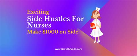 Nurse side hustle. We help Nurses realize the full potential of their skills and achieve financial freedom through lucrative side hustles Take the discovery quiz! We combined 2,000+ different input to help Nurses discover and start more than 100 different lucrative side hustles, including... 