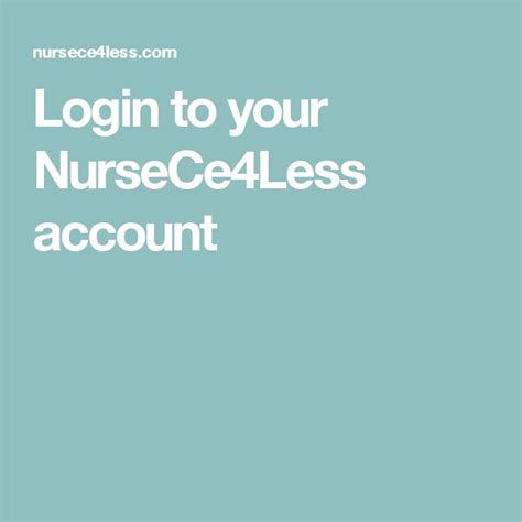 Nursece4less - NurseCe4Less is accredited as a provider of continuing nursing education nursing ceus (continuing education) by the American Nurses Credentialing Center's Commission on Accreditation. (ANCC) Nurse CEs Made Easy. NurseCe4Less.com makes it easy to earn your online Nurse CEs. We have courses for all types of Nurses: (RN CEs, LPN CEs, …