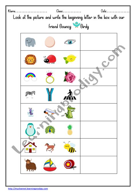 Nursery English Worksheets Archives LearningProdigy