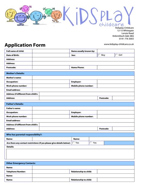 Nursery Form Fill Up Fill Out and Sign Printable PDF Template signNow