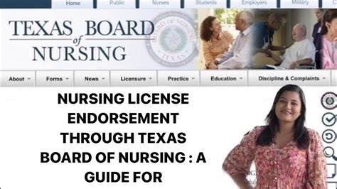 Nurses - Texas Board of Nursing - Endorsement