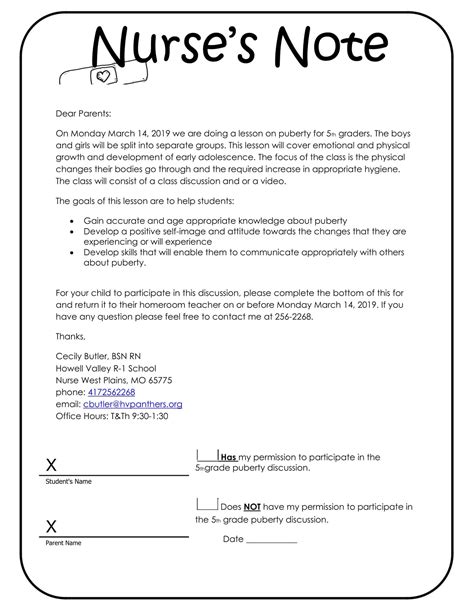 Nurses Notes Template