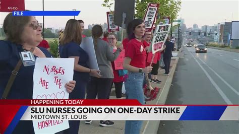 Nurses at Saint Louis University Hospital organize for 1-day strike