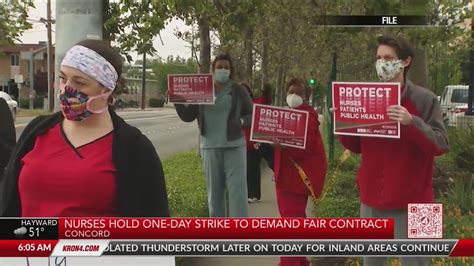 Nurses strike at John Muir Behavioral Health Center demanding fair contract