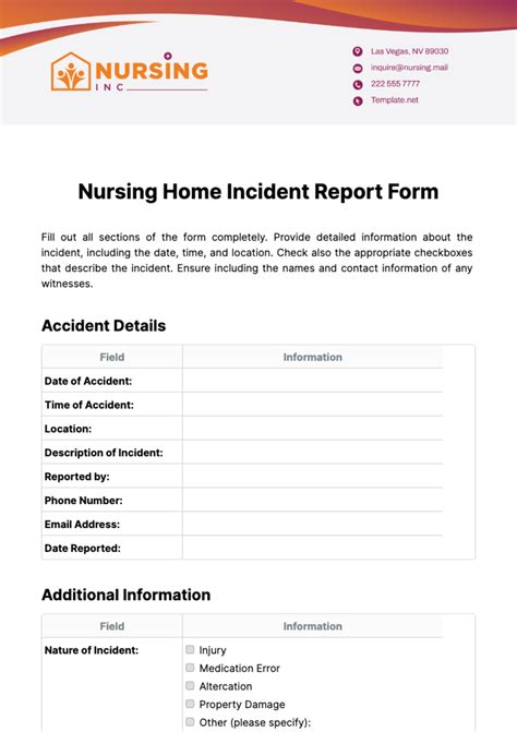 Nursing Home Incident Reporting System Questions …