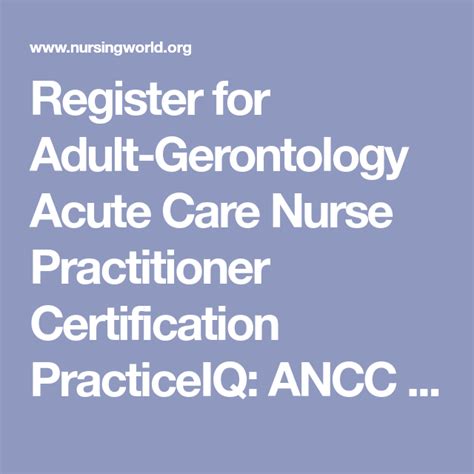 Nursing Professional Development Cert. PracticeIQ ANA