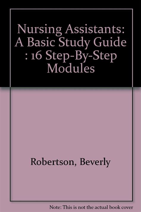 Nursing assistants a basic study guide 16 step by step modules. - Mensch, gesellschaft, kirche, bei heinrich böll..