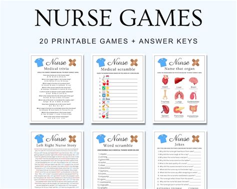 Nursing games.  This app can help you assess your knowledge about dise...