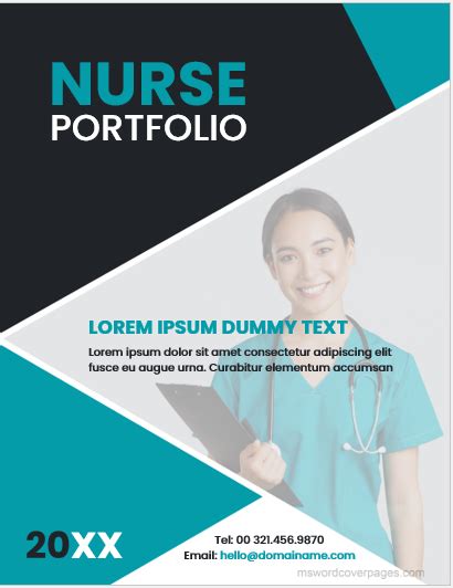 Nursing portfolio cover page Nursing portfolio, Professional …