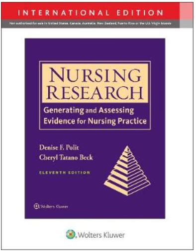 Download Nursing Research Generating And Assessing Evidence For Nursing Practice By Denise F Polit