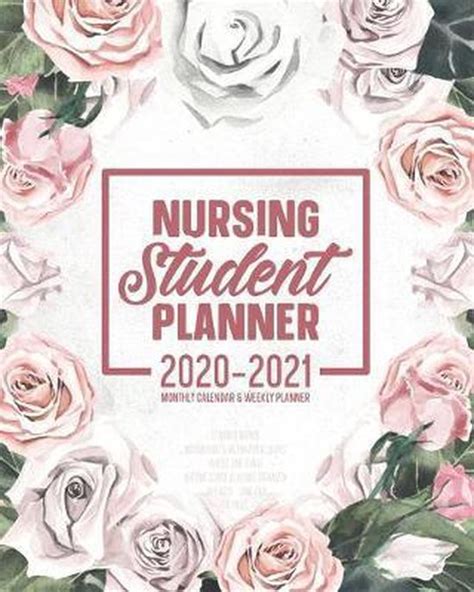 Download Nursing Student Planner 20202021 Monthly Calendar And Weekly Planner 12 Month Agenda Motivational  Inspirational Quotes Painted Pink Floral Nursing School Academic Organizer July 2020  June 2021 Time Management Journal By Spark Point Publishing