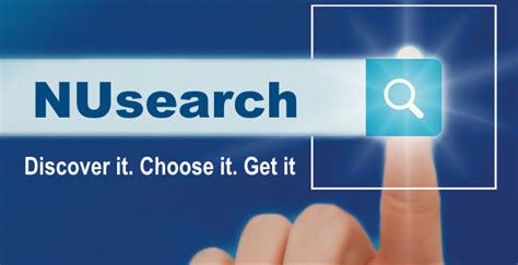 Nusearch - NUsearch is library discovery tool which helps you to search for books, journal articles and more both in UNNC library collection and ExLibris Url 