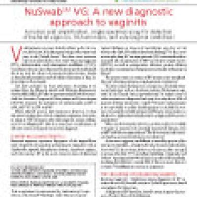 Nuswab vaginitis. The term vaginosis implies that infection is accompanied by little or no inflammation of the vagina. Diagnosis of vaginitis is based on clinical symptoms, pH of the vaginal fluid and microscopic examination of the discharge. Symptoms are not present in approximately 50 % of women with bacterial vaginosis infection. 