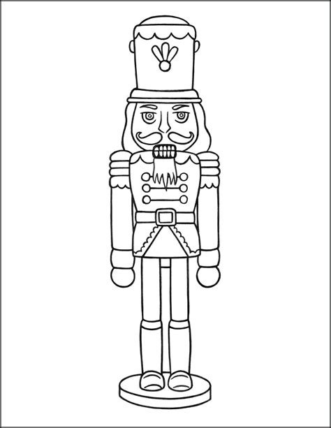 Nutcracker Face Printable Coloring Pages