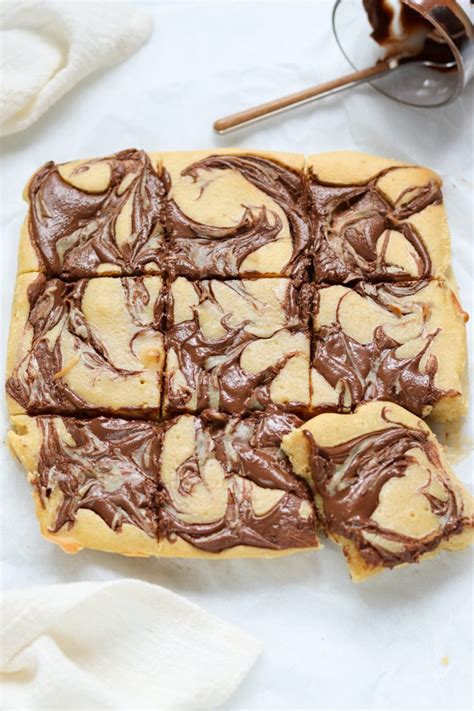 Nutella Blondies (Gooey & So Good) - My Morning Mocha