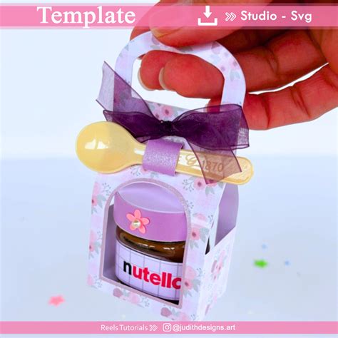 Nutella Box Template Nutella SVG File Nutella Box Cut File Etsy