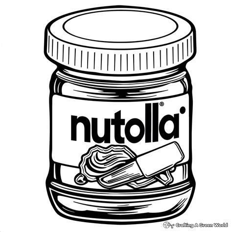 Nutella Pages Coloring Pages
