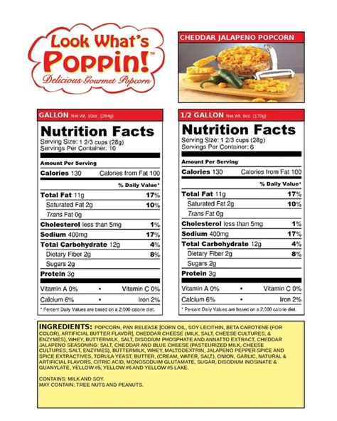 Nutrition Facts Poppins Corn flakes - RecipeOfHealth