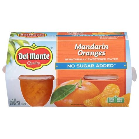 Nutrition Facts for Publix Super Markets Inc. - Mandarin Orange