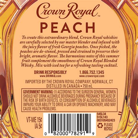 Nutrition facts for crown royal. A standard serving of Crown Royal (1.5 ounces) contains around 96 calories. However, this count can increase when mixed with other ingredients. See more 
