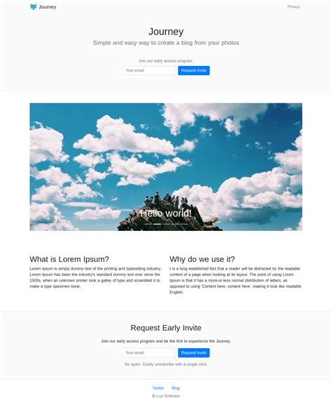 Nuxt.js/Vue.js Prelaunch Landing Page Template (using BootstrapVue