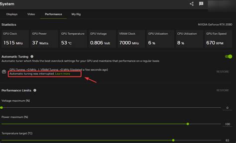 Nvidia automatic tuning not working.  This could happen if other applications or b...