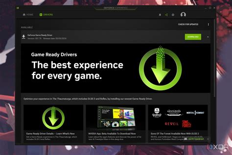 Nvidia geforce experience. 97 for Windows 10/11 Provides the optimal gaming ex...