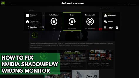 Nvidia shadowplay recording wrong monitor.  Join the GeForce community.  I have a 2080 Ti, eve...