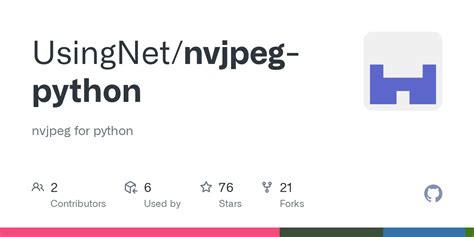 Nvjpeg github.  nvjpeg for python.  Nvjpeg ImageCompressor is to create a C++ interf...