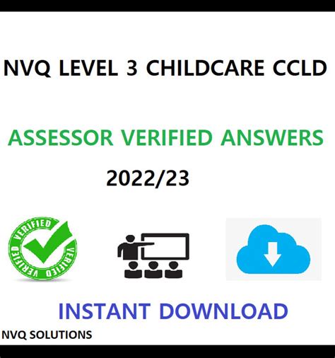 Nvq 3 Childcare Level Answers