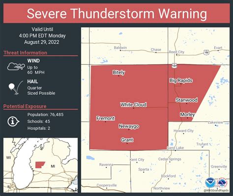 Local Storm Report Issued by NWS Grand Rapids, MI Home | Current Version | Previous Version | Text Only | Print ... National Weather Service; Grand Rapids, MI Weather Forecast Office; 4899 Tim Dougherty Drive SE; Grand Rapids, MI 49512-4034; 616-949-0643; Page Author: GRR Webmaster; Web Master's E-mail: w …. 