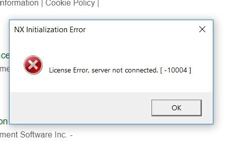 Nx connection to license server machine failed.  [-15} I installed NX from ...
