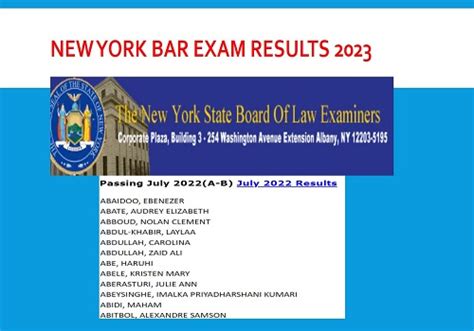 Hawaii's July 2023 bar exam results were released on 